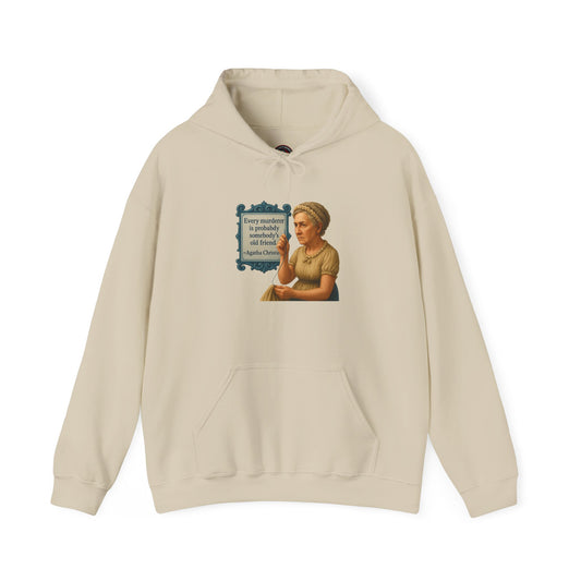 Agatha Christie Sweatshirt - Unisex Cozy Hoodie, Inspirational Gift, Everyday Style, Casual Wear, Art Design