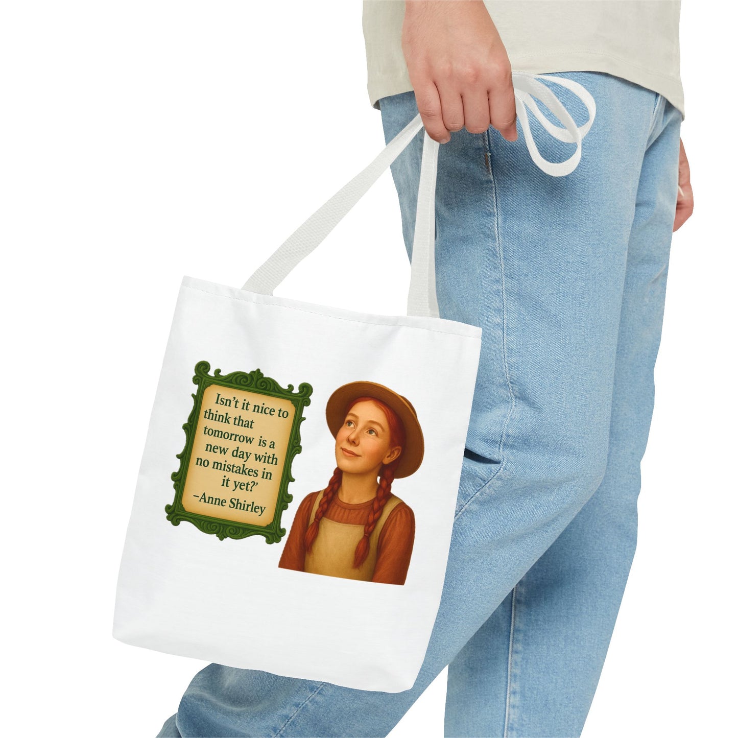 Anne Shirley Tote Bag - The Snarky Spinster, Book Lover Gift, Funny Library Bag, Reading Accessory, Literary Pun Design, Gifts for Readers