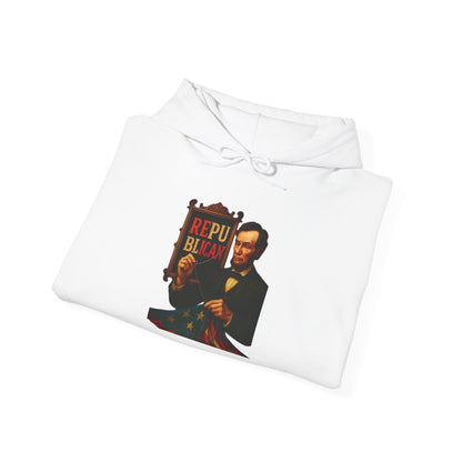 Lincoln Sweatshirt - Unisex Cozy Hoodie, Inspirational Gift, Everyday Style, Casual Wear, Art Design