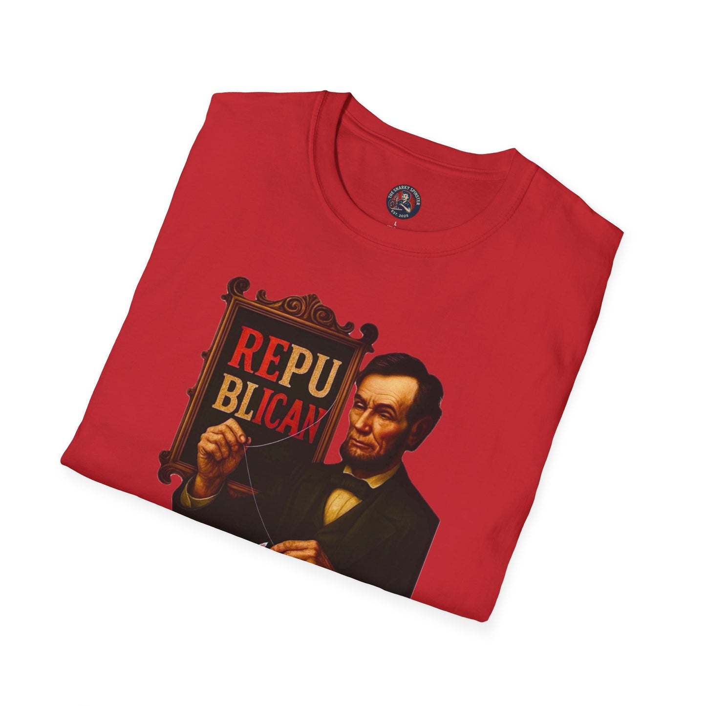 Unisex Softstyle T-Shirt - Lincoln, Inspirational Tee, Gift for Activists, Comfortable Everyday Wear, Perfect for Celebrations